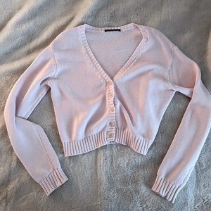 Brandy Melville Light Pink Billie Cardigan